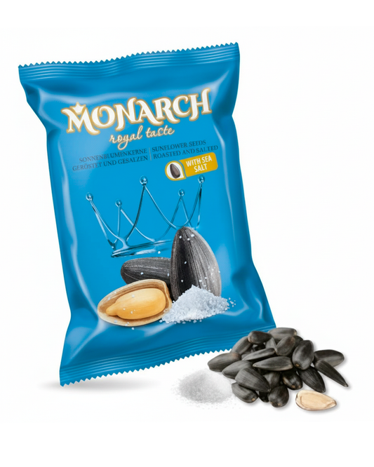 Monarch™ Sunflower Seeds Black Unpeeled Roasted Salted