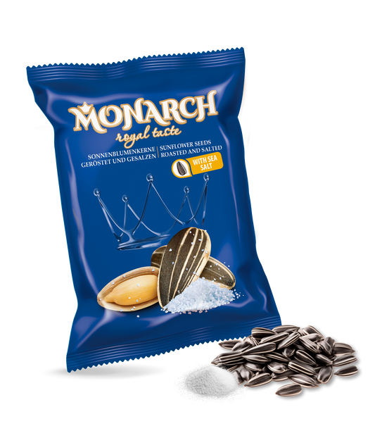 Monarch™ Sunflower Seeds Striped Large JUMBO XXL Unpeeled Roasted Salted