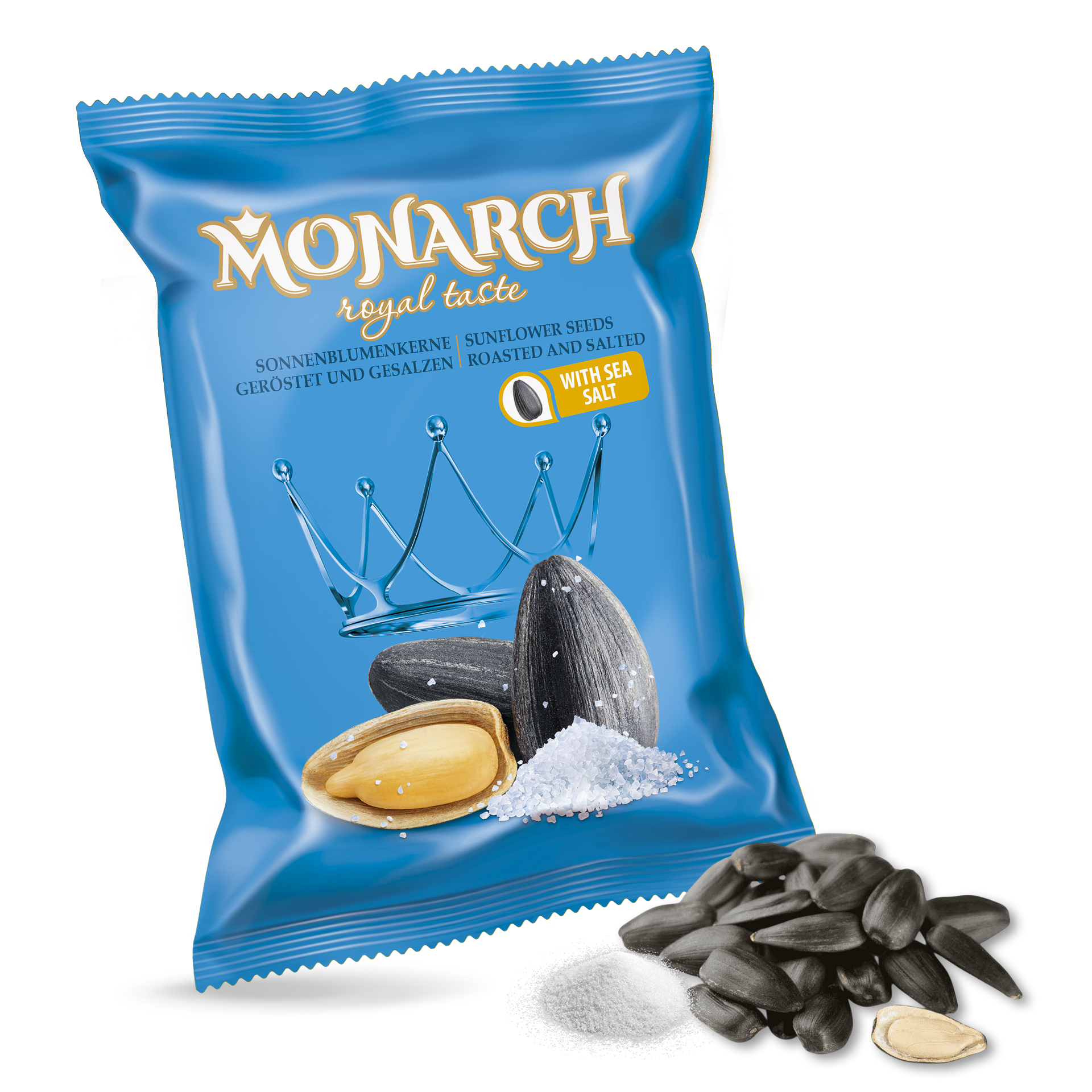 Насіння соняшника Monarch™ — обсмажене чорне, солоне